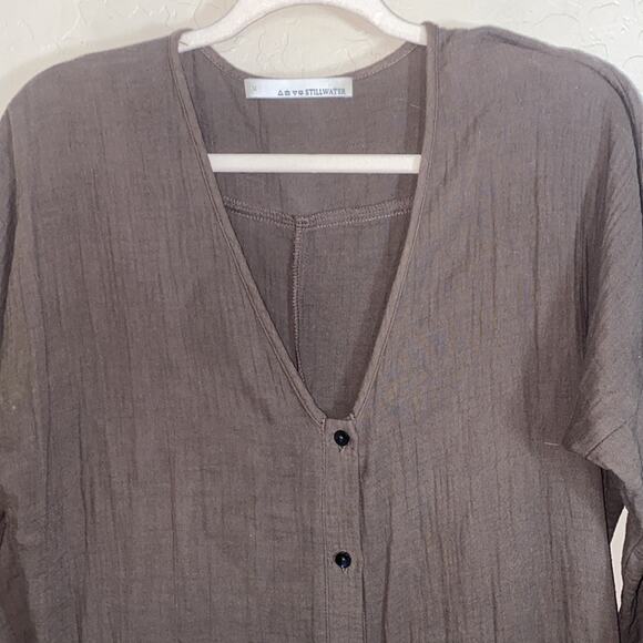 Stillwater 100% cotton button front jumpsuit - Picture 6 of 10